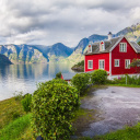 Maison norvégienne traditionnelle