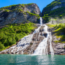 Impressionnante cascade norvégienne